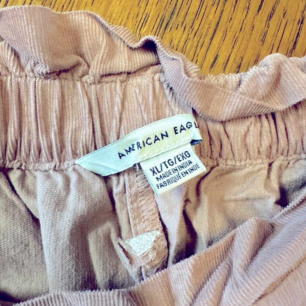 Woman’s wide legged lightweight corduroy pants